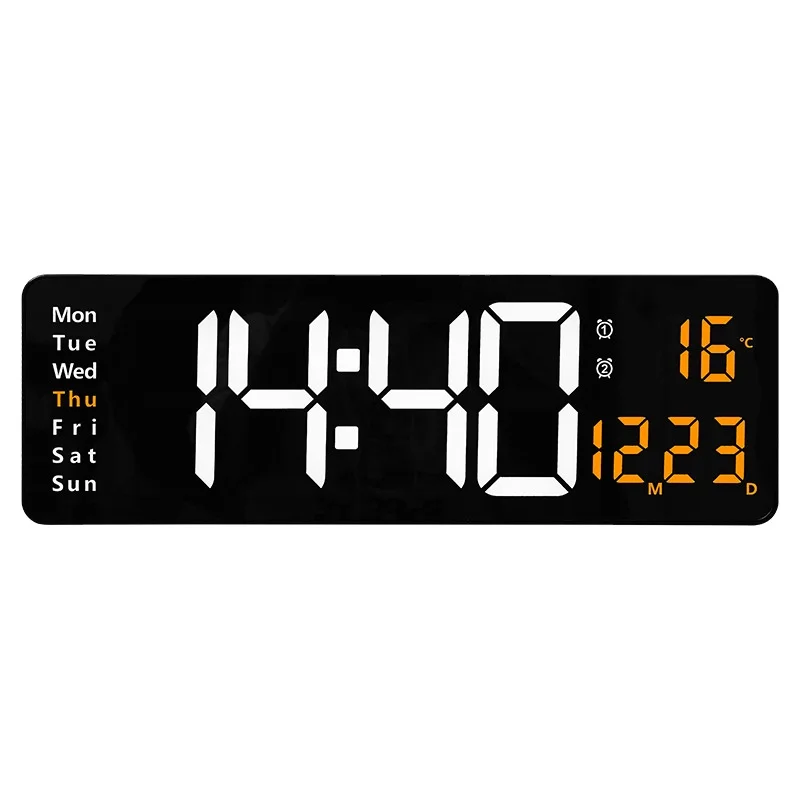 JOY 16 Inch Hot Selling Digital Clock Simple Style Clock LED Electronic Alarm Clock Suitable for Living Room and Bedroom