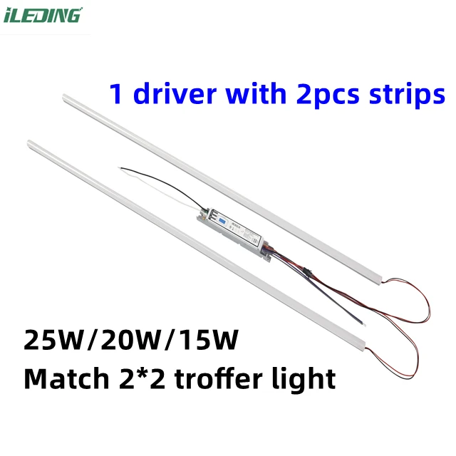 Switch Cct 3500K-4000K-6000K PC Lens Magnetic Led Adjustable Track Light Magnetic troffer Retrofit kit