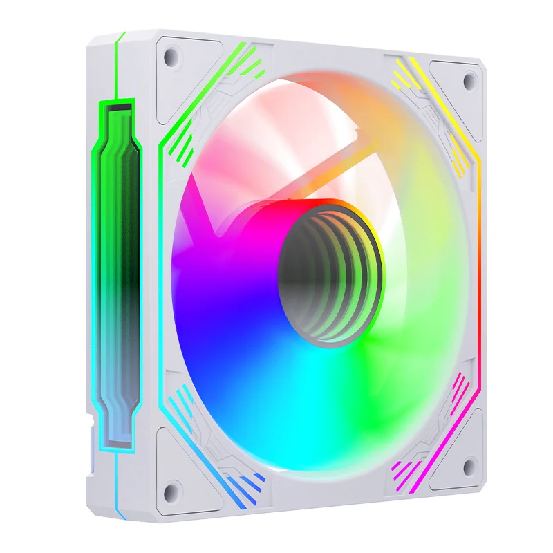 SNOWMAN 2024 High Performance Computer Case Fan ARGB 120mm Gaming PC Fan Silent Efficiency Fan For Computer Case White