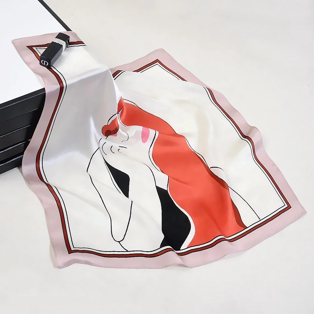 High Quality Silk Scarf wholesale silk Square scarf Women 100% Silk Scarf