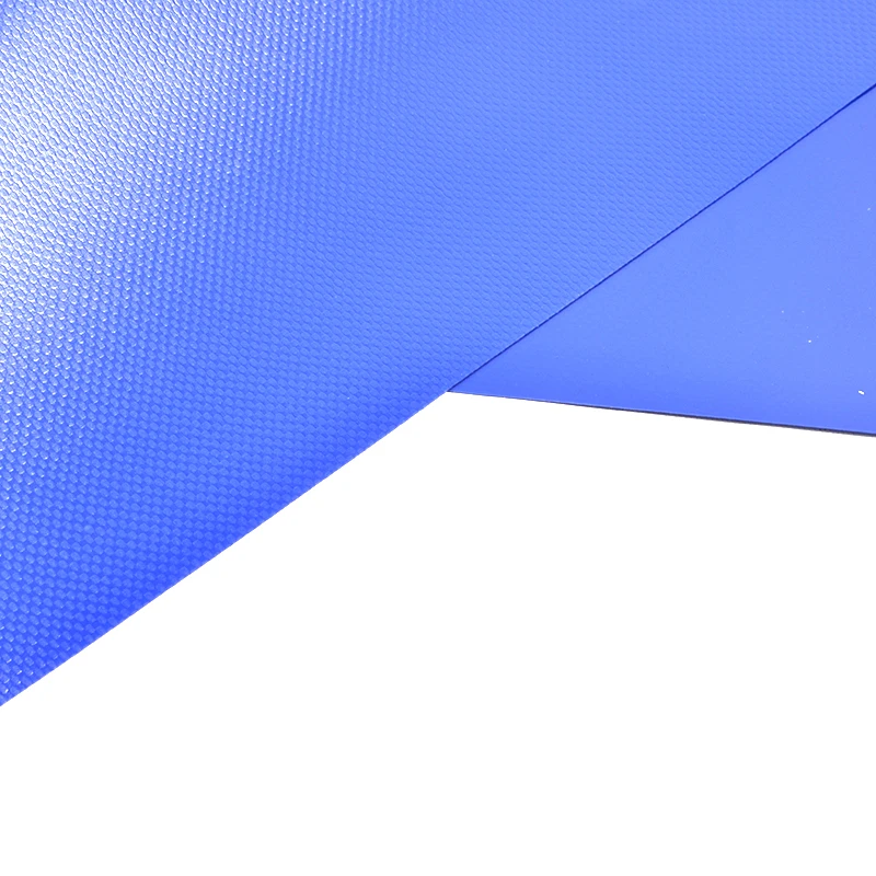 610gsm popular Blue Color Cold Resistant Waterproof PVC Fabric Tarpaulin Roll Materials for Truck Cover