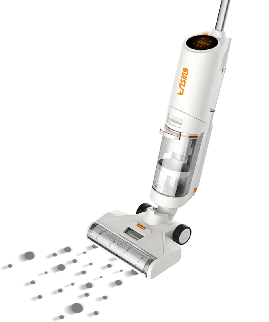 Floor washer detachable batteries HEPA filter big volume water container upright cordless wireless vacuum cleaner