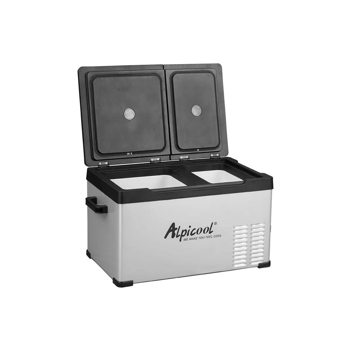 Alpicool CD35 small 12v fridge ac/dc compressor electronic car fridge dual-zone portable camping mini refrigerator freezer