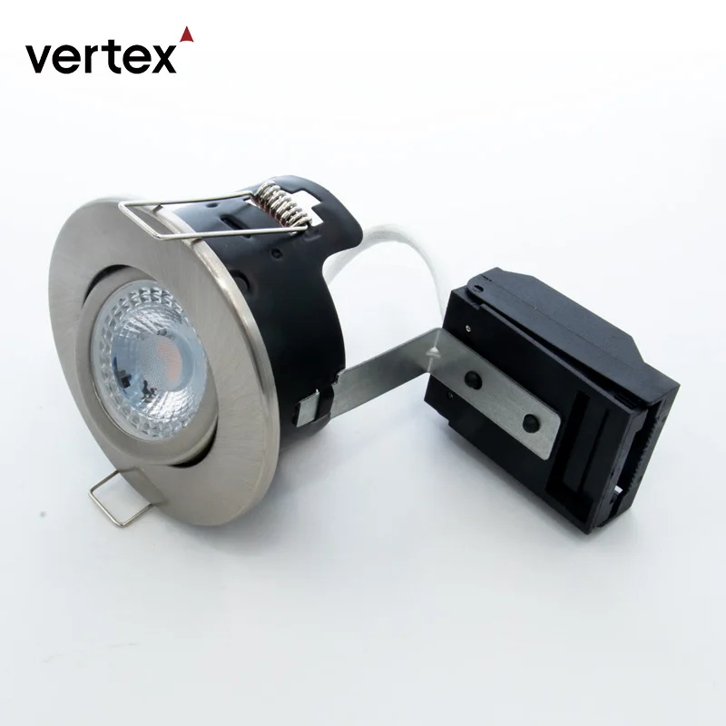 Adjustable Fire Rated Downlight Iron IP20 Dali Dimmer Dimmable Recessed Spot Down Light Trimless Ceiling Gu10 Led Downlight