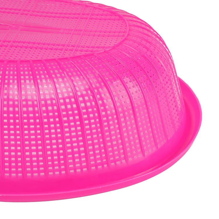 Colorful Oval Shape Plastic Kitchen Use Rice Basket Strainer