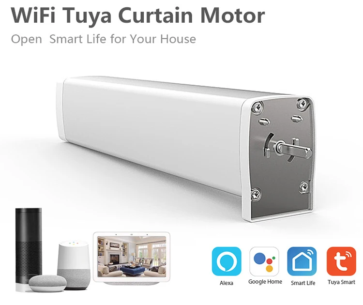 
New Design Curtain Motor WiFi Control Electric Curtain Motor Tuya Smart WiFi Curtain Motor 