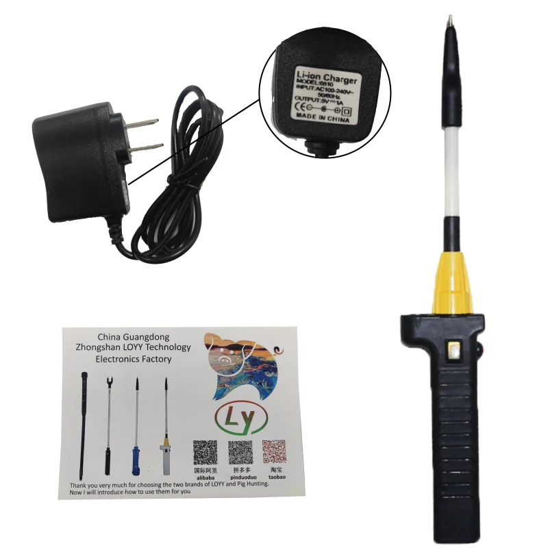 Pig hunting 50cm High power lighting electric pig driver cattle prod wolf proof Dog repeller