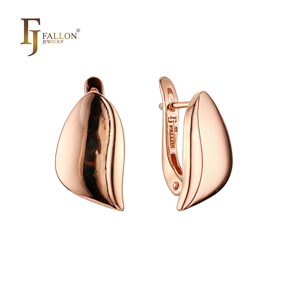 F82100629 FJ Fallon модные ювелирные изделия серьги с покрытием из 585 розового золота на основе латуни
