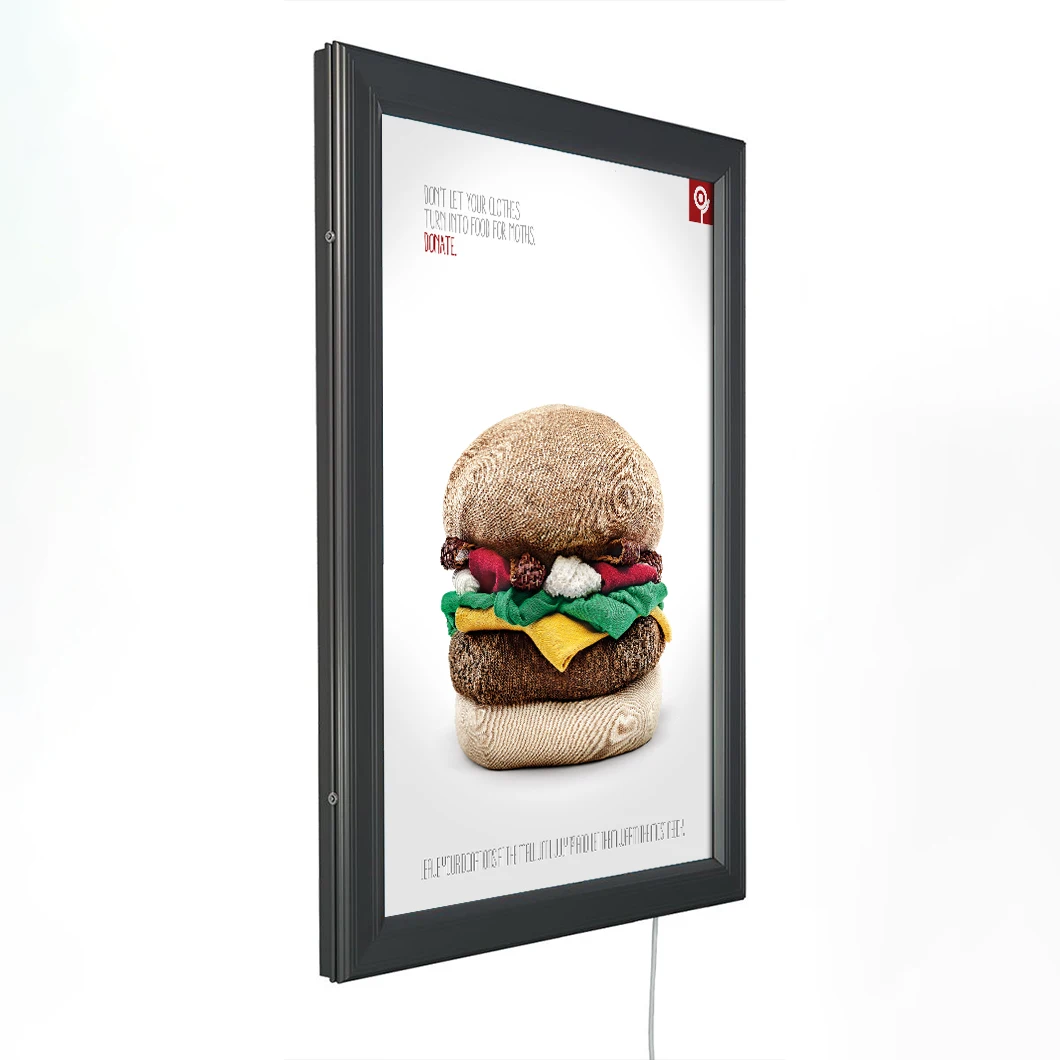 Factory Wall Mounted A1 A2 A3 A4 Ultra Thin Lightbox Slim Led Restaurant Menu Light Box