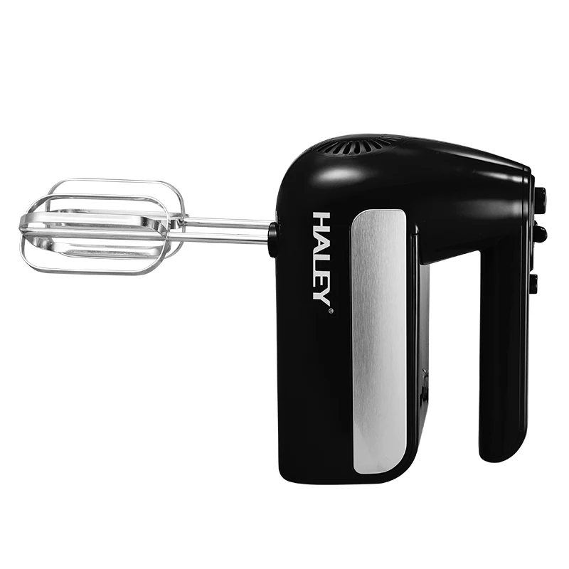 HALEY 5-Speed Manual Hand Mixer 500 Watt Electric Cake Mixer Dough Hooks Wire Whips Egg Beater Portable Mixer
