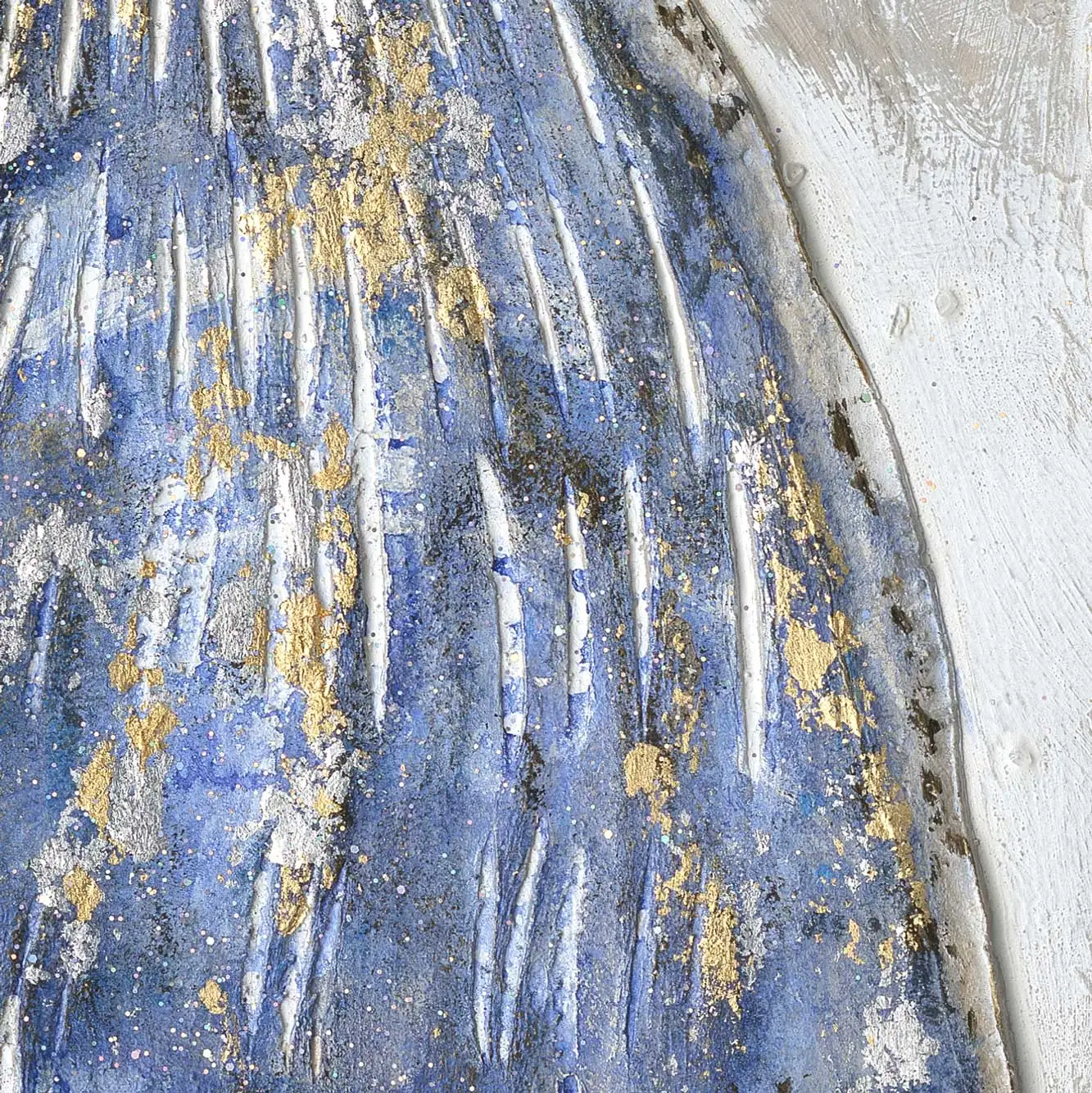 Artree Coastal Series Grey Shell Canvas Painting Oil 90*120Cm Sea Shells Handmade Oil Painting