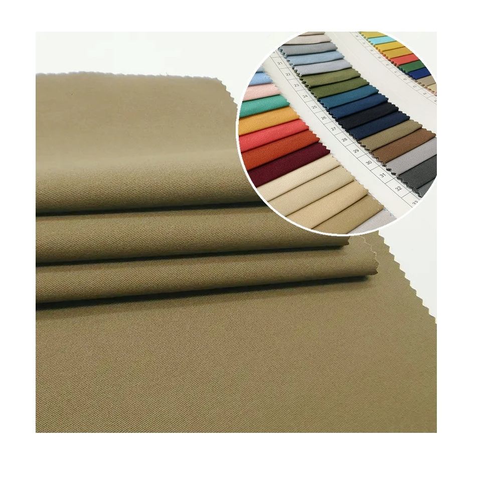 Good quality cotton spandex fabric roll woven textiles 97 cotton 3 spandex twill men pants fabric