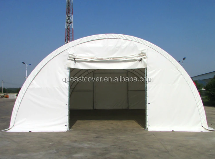SS304015 Single Trussed Galvanized Steel Tube Frame Dome Storage Shelter