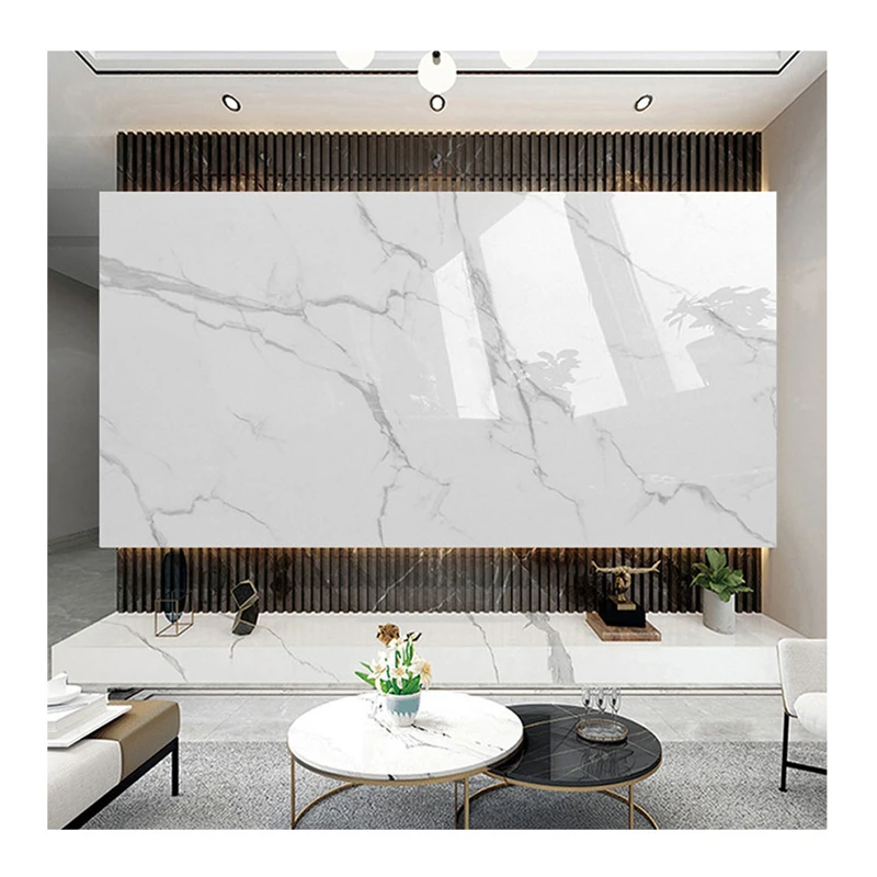 UV Marble Wall Panel PVC Marble Sheet Waterproof Wall Panels Flexible For Interior Wall Decoration
