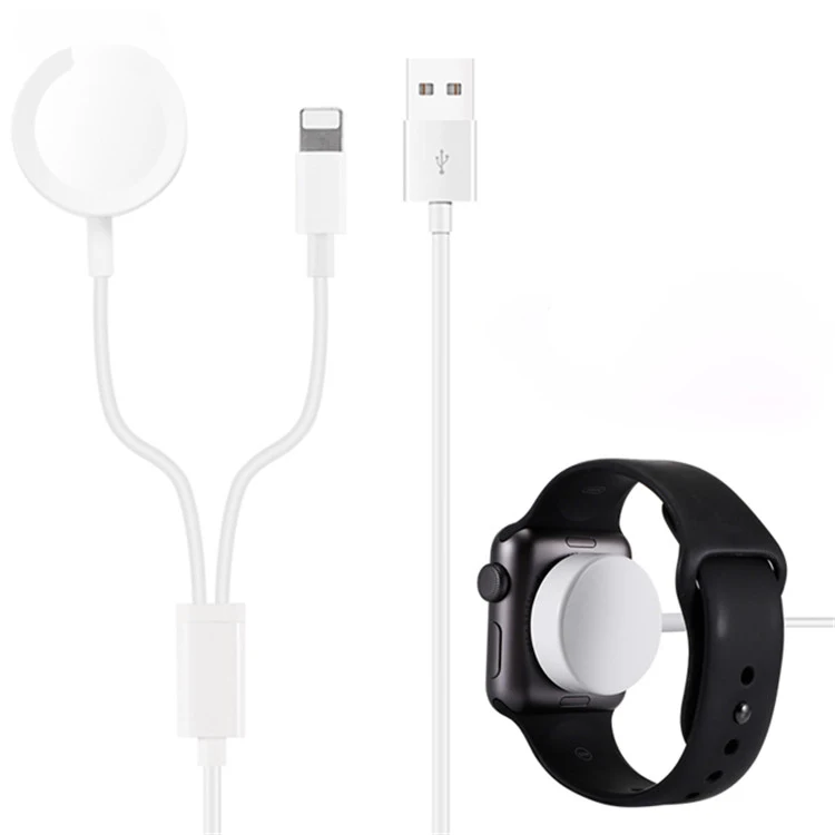 Зарядное устройство для Iphone Watch 2 в 1 умные часы Беспроводная зарядка беспроводное магнитное