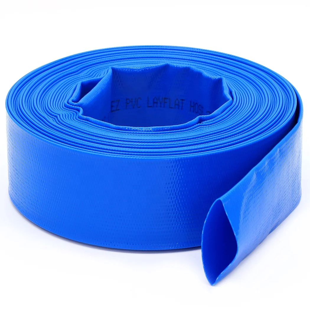 Factory Price HOSE 1.2.2.5 inch W.P. 4 Bar Flexible High Pressure PVC Layflat Hose for Agricultural Irrigation Water