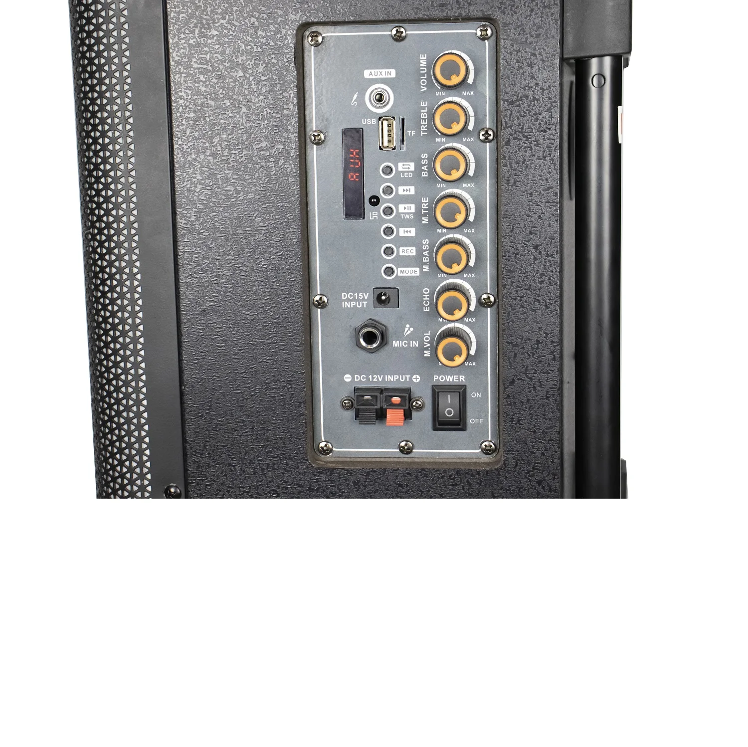 Factory New design Star LED Full Wooden Case Trolley Music Party Speaker with Home Theater system