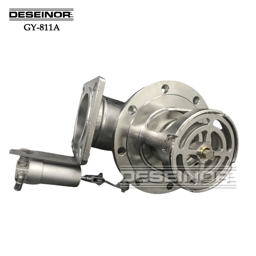 Tank truck External thermal insulation  stainless steel emergency shut-off valve