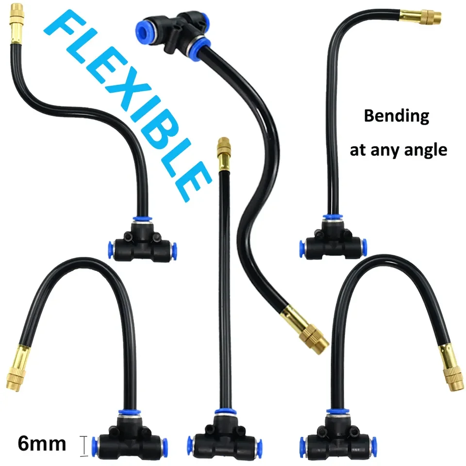 9M Plant Watering Kit Garden Irrigation Mist Cooling System Adjustable Atomization Sprinkler Nozzles and Water Timer