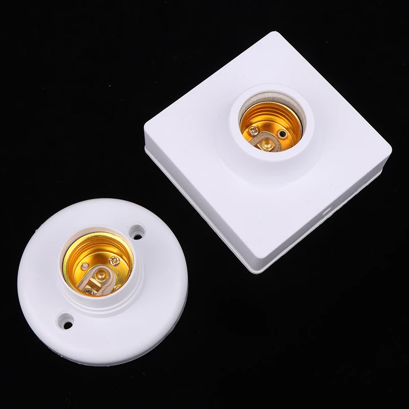 Wholesale E27 Plastic Ceramics Lamp Holder Edison Bulb Holder Screw Lamp Socket Led Lighting Accessories B22 Lamp Holder