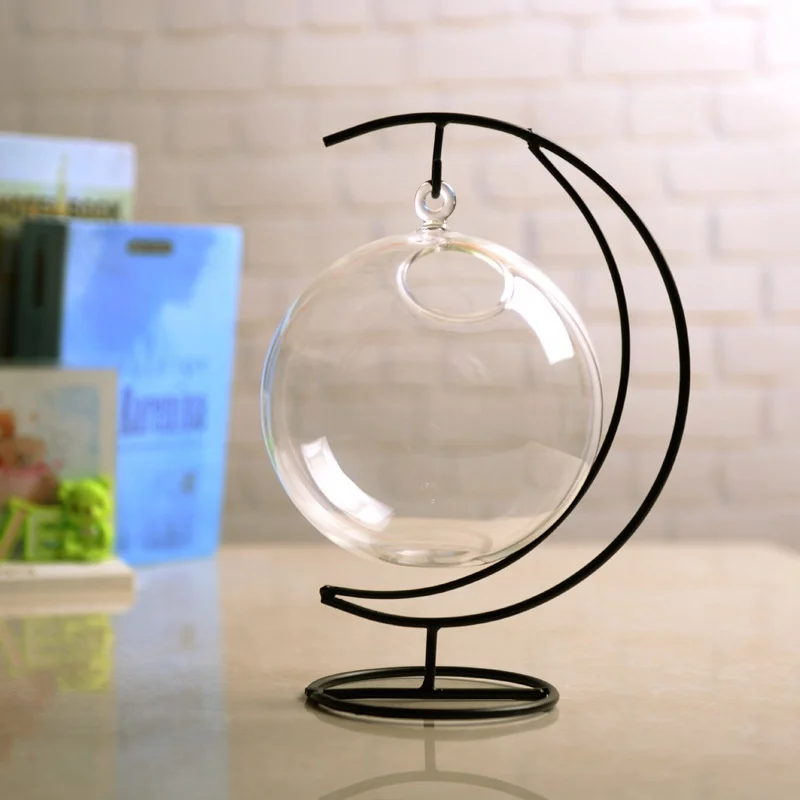 Transparent glass bottles fish tank hanging hydroponic glassware decorative vase for home decor