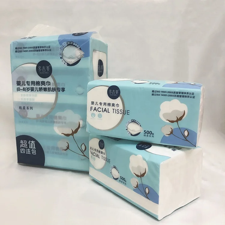 Design Silk Soft Hygienic Facial Tissue Toilet Jumbo Tissues Paper Face Hand Cleansing