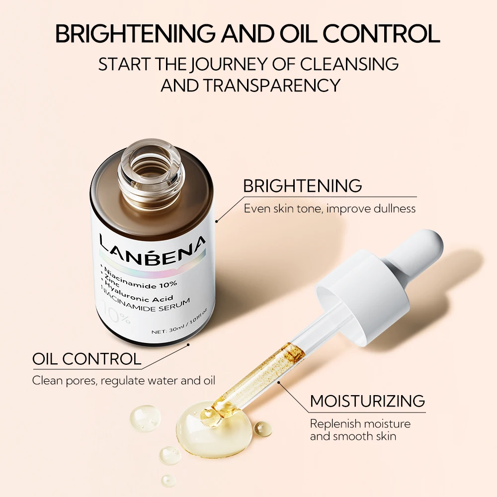 LANBENA Vitamin C Serum for Face Skin Brightening and Anti Aging Vitamin C Face Serum for Dry and Sensitive Skin