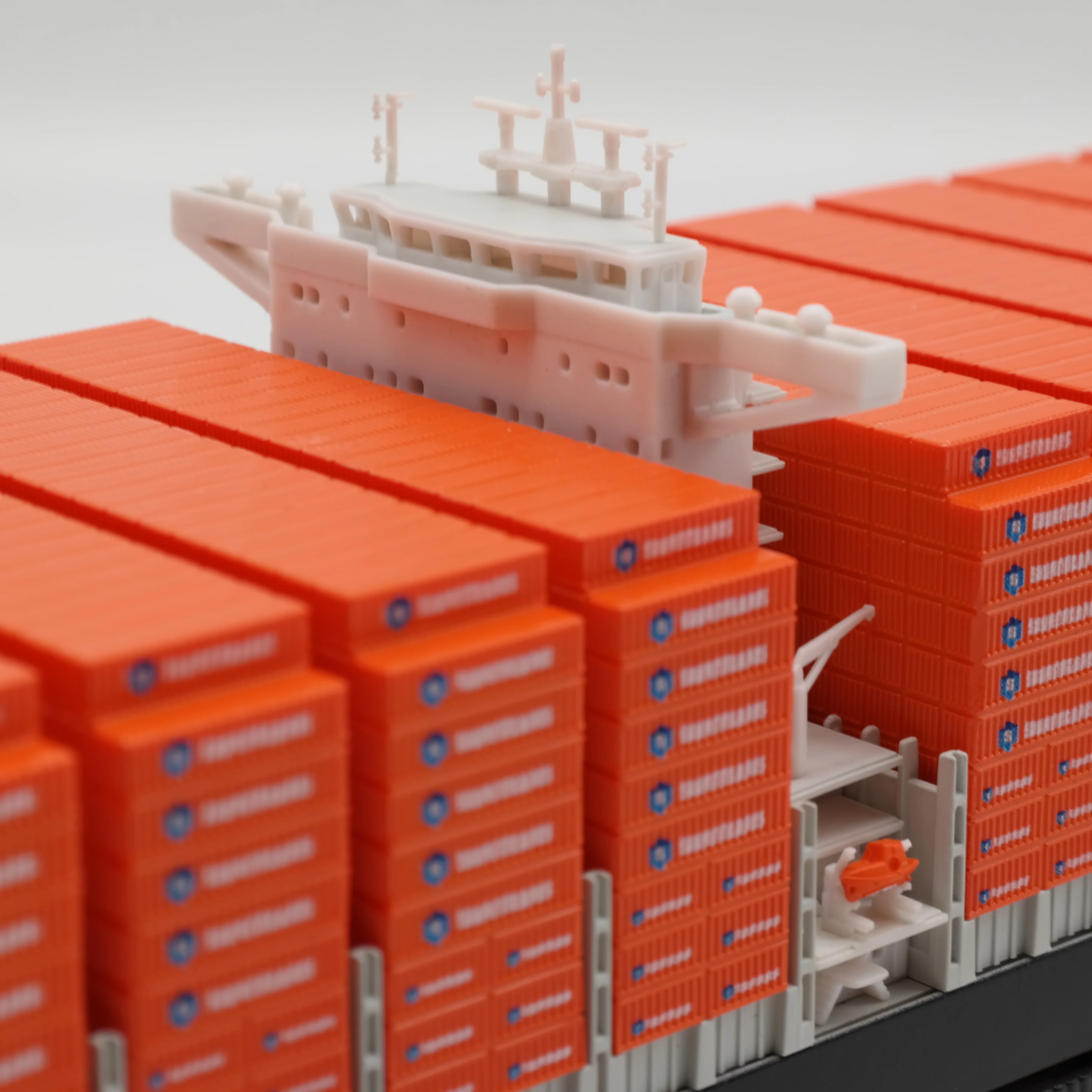 Изготовленная на заказ модель SAFETRANS ручной работы 45 см грузового корабля 1:888 контейнерного для доставки подарок