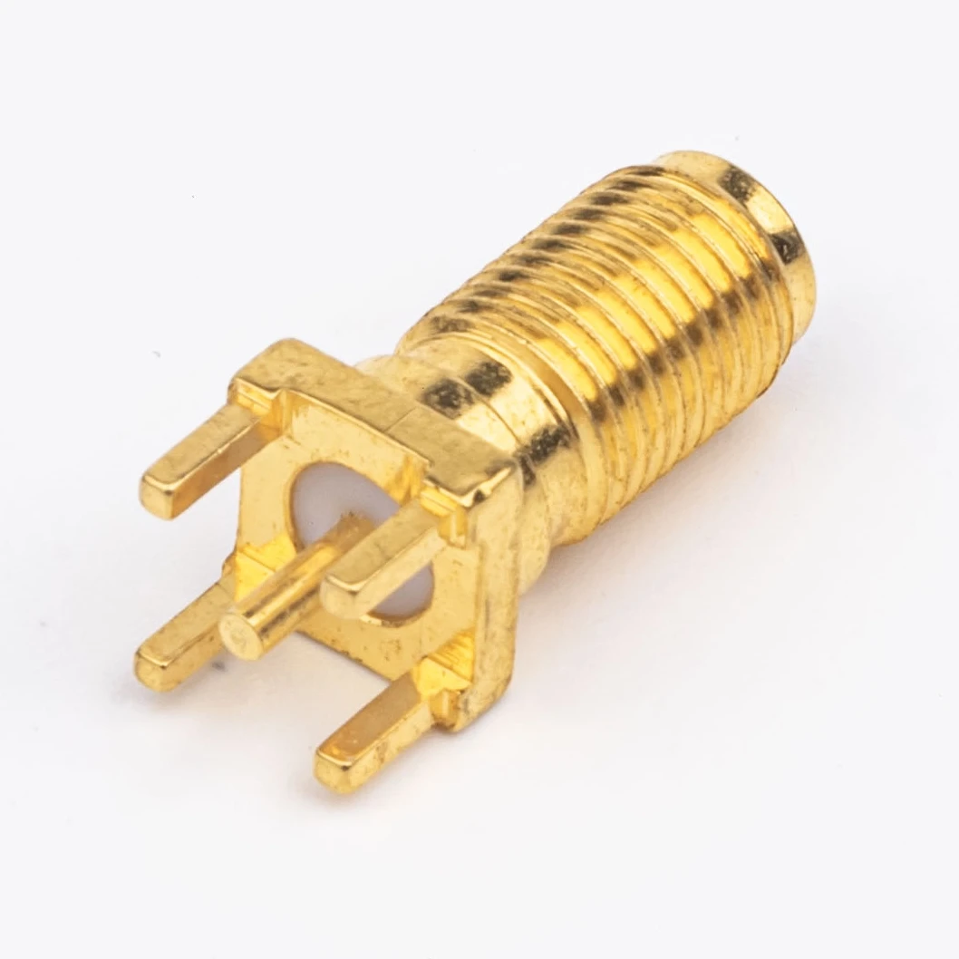 Microstripe Panel installation female jack for PCB Mount SMA RF coaxial connector