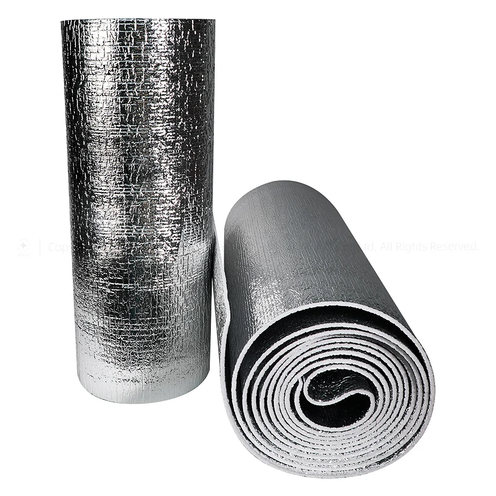 Custom Foam Custom Heat Barrier Foil Insulation Building Reflective Acoustic XPE Foam with Flap Residential Radiant