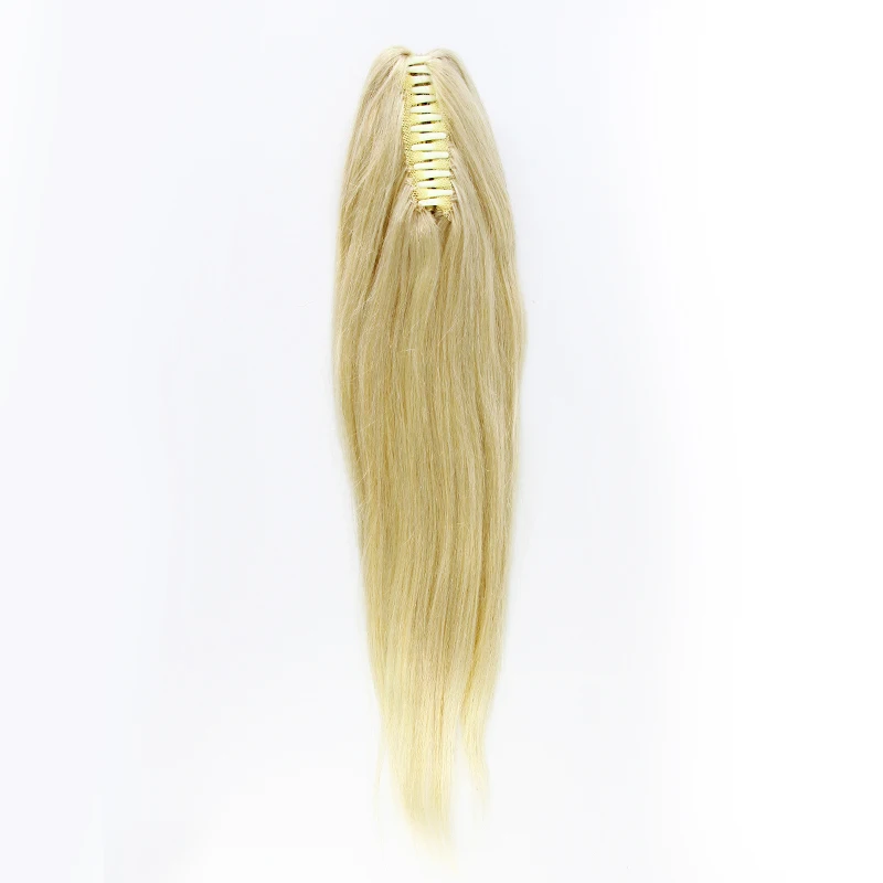 Wholesale Price Ponytail Hair Extensions Claw Long Wavy Curly Clip in Hairpiece Synthetic Pony Tail Human Hair  Ponytails