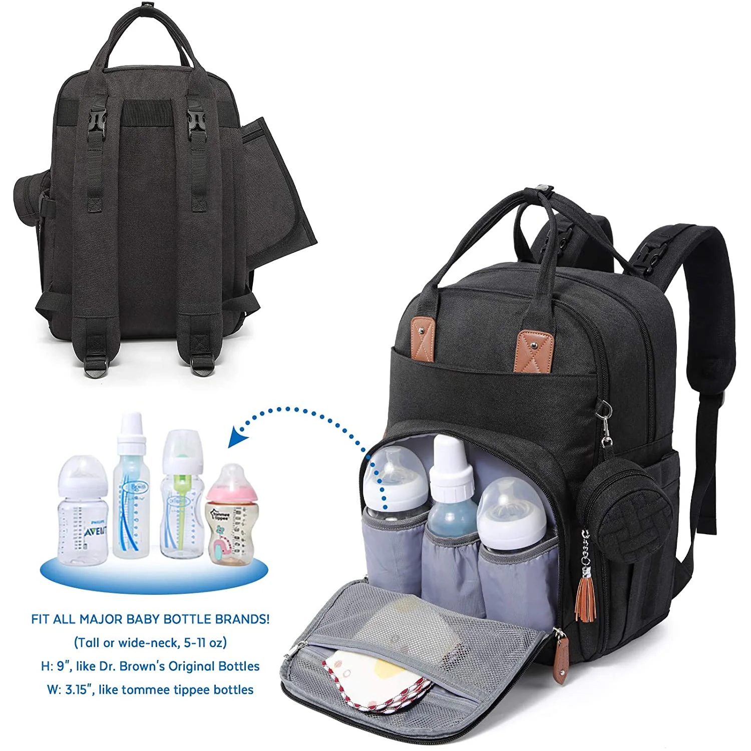 fabric diaper bag with large capacity for mommy baby diaper bag backpack for travel bags top quality