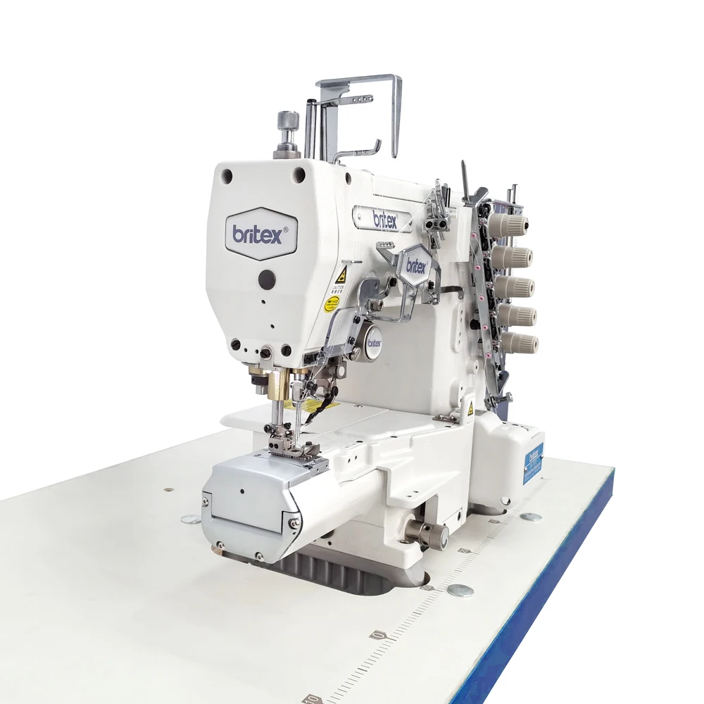 BR-787X Stepper Motor Full Automatic Super high Speed Industrial Cylinder-bed Interlock Sewing Machine Britex Factory