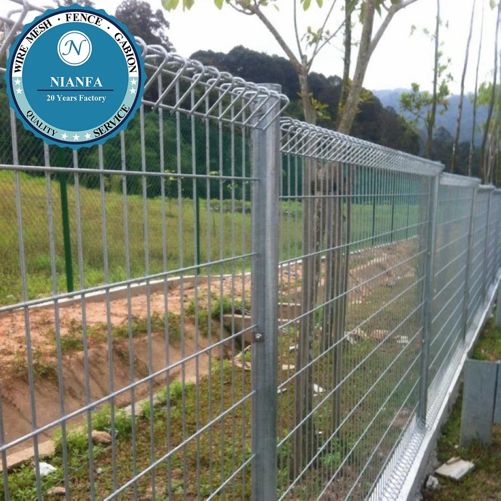 South Korea BRC Welded fencing/ roll top fence/ Rolled Beam Section at Top and Bottom Edge hot dipped galvanized steel fence