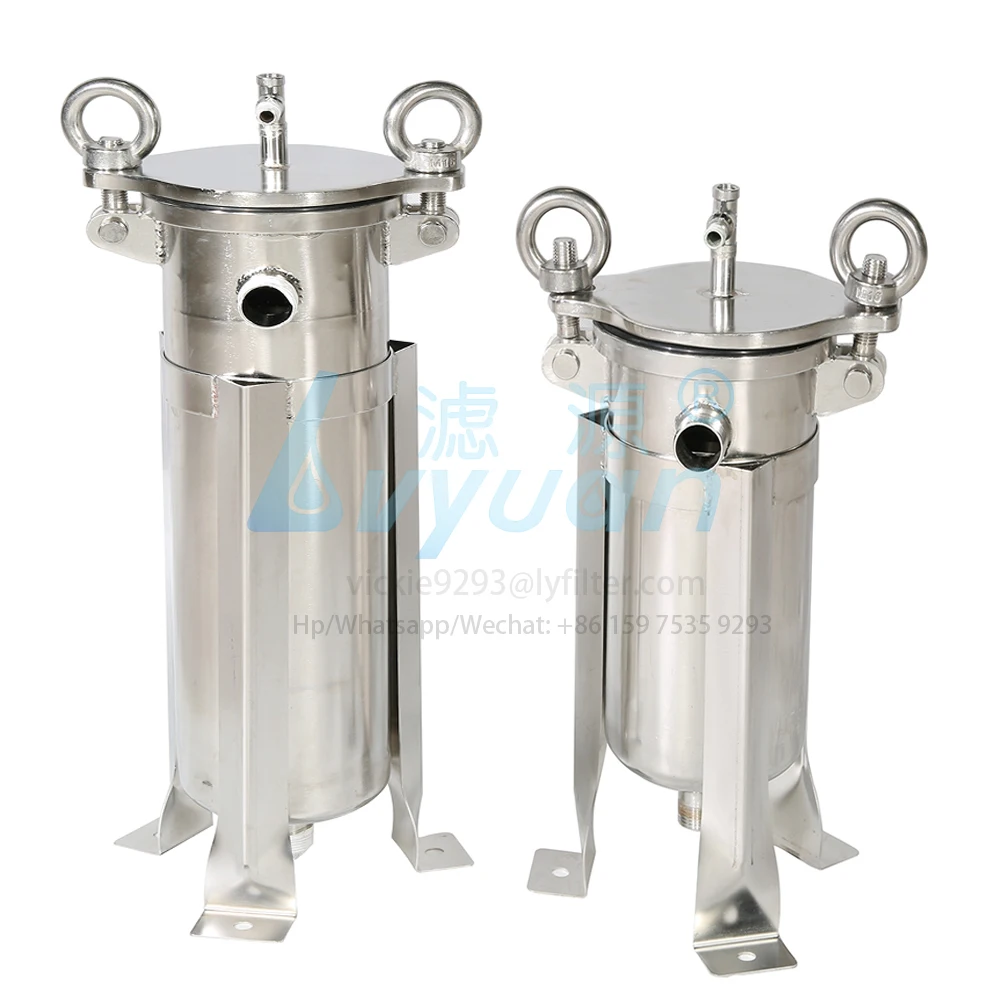 Тройной зажим #4, промышленная жидкость SS304 316L 5 10 50 микрон PP/PE/нержавеющая сталь, сетка SS, корпус фильтра с одной сумкой