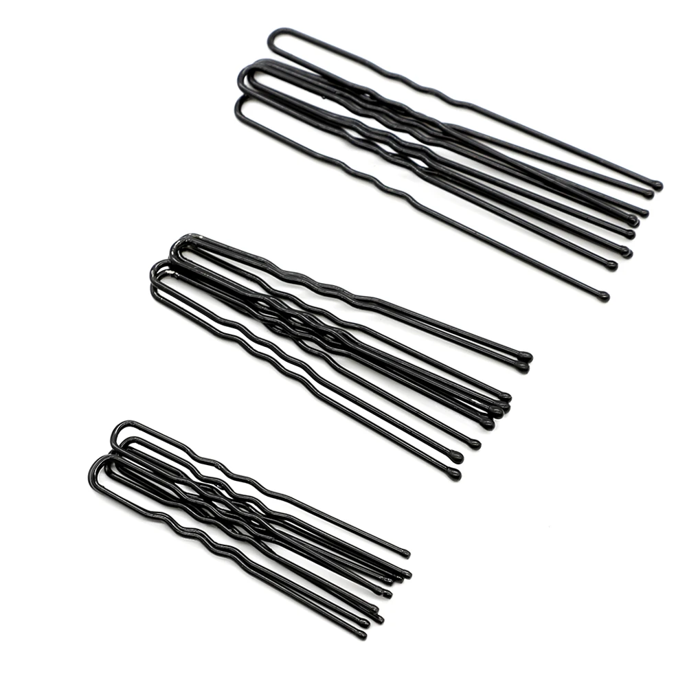 150pcs one box U Shaped Hairpin Hair Clips Pins Metal Barrette Women Hair Styling Tools Accessories Braided hair Tool