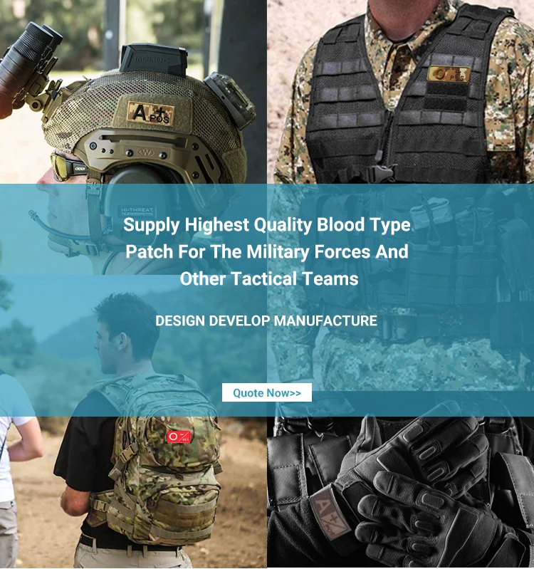 Custom Red color Rubber Badge AB- Tactical Patches Rubber Badges 3D Effect Silica Gel Pvc Patches Boold Type