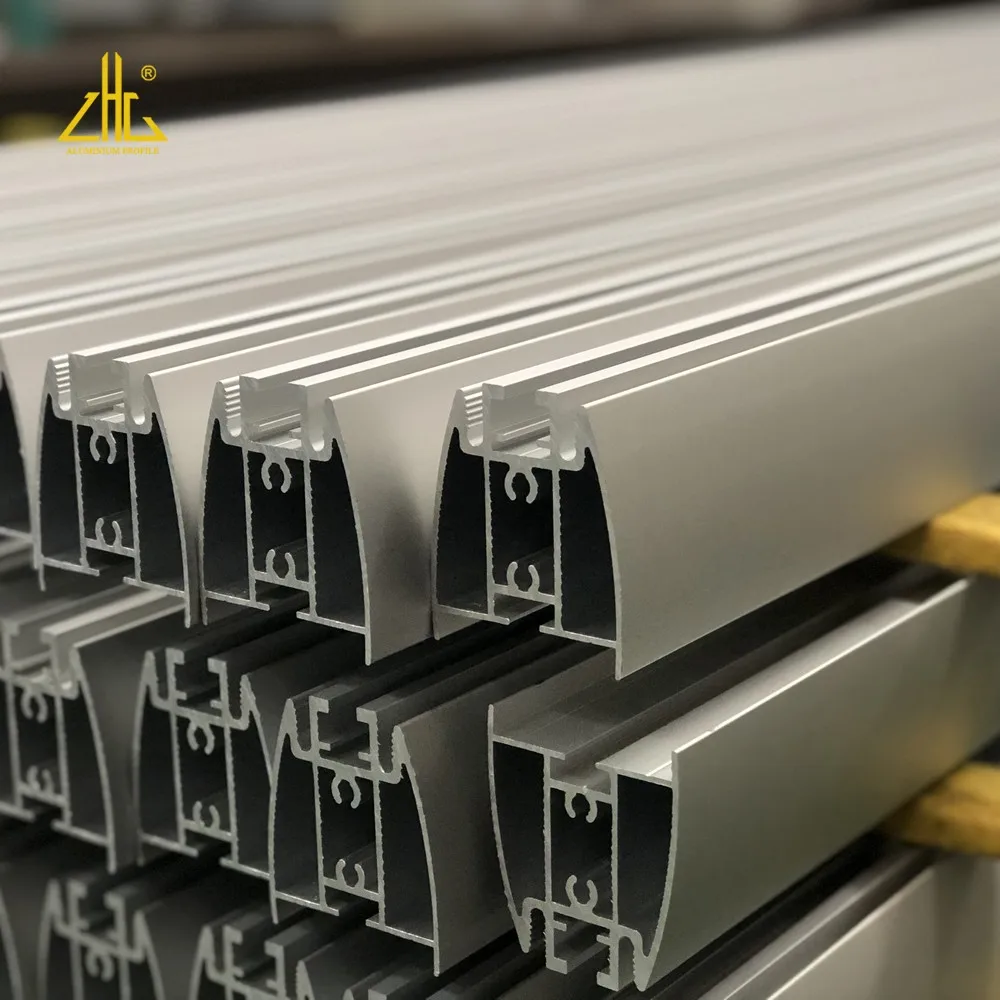6063 6061 6082 U Channel Aluminum Profile / Aluminum C Channel Extrusions Curtain Rail
