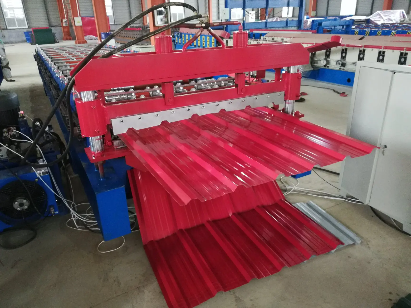 Roofing Sheet Bend IBR Galvanized Cold Roll Forming Machine For Roof Panel