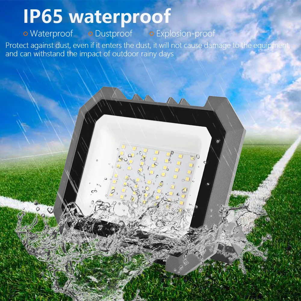 IP65 Explosion Proof LED Flood Lights 10W-200W for Outdoor Stadiums, Waterproof High Power Lighting with SMD Technology