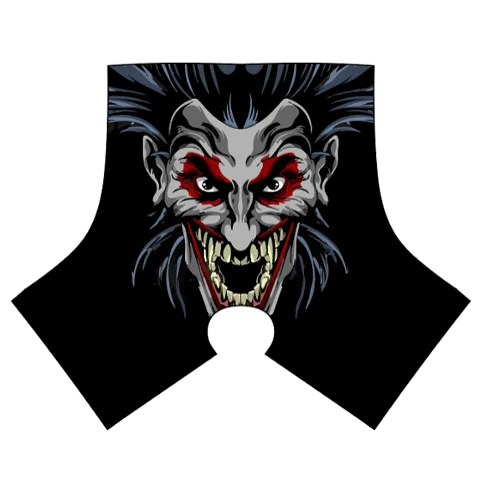 wholesale custom evil vampire face designs cleat covers spats shoes covers