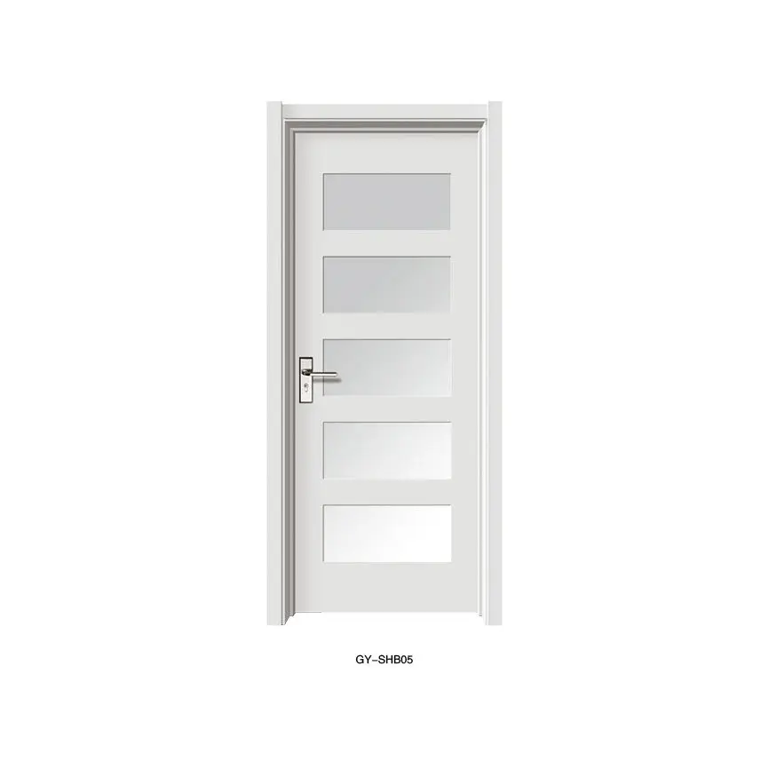 Modern high quality Customization simple indoor American household white shaker door