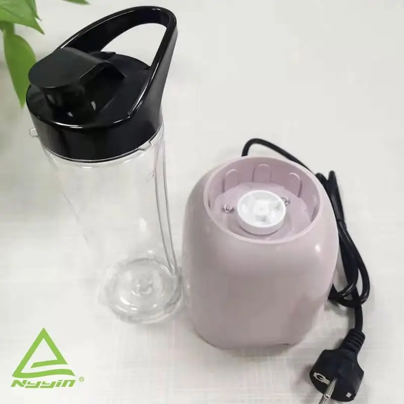 Small Mini Meat Grinder Personal Blender Table Portable Sport Bottle Top Design with 600ml Electric Plastic OEM Push Button 300