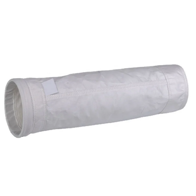 Supply PTFE dust collector cloth bag dust removal filter bag hydrofluoric acid flue gas dust filter PTFE needle felt solid waste