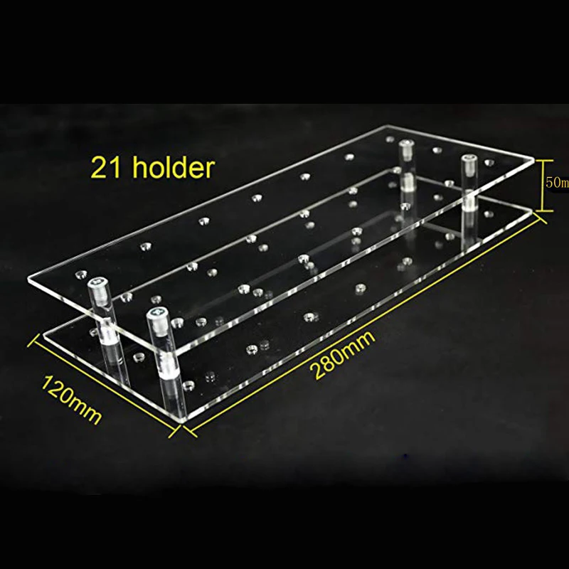 Amazon hot style 21 Holes Clear Acrylic Cake Pop Display Stand Plastic Lollipop Rack