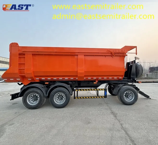 EAST hot sale tractor trailer with rear dump trailer