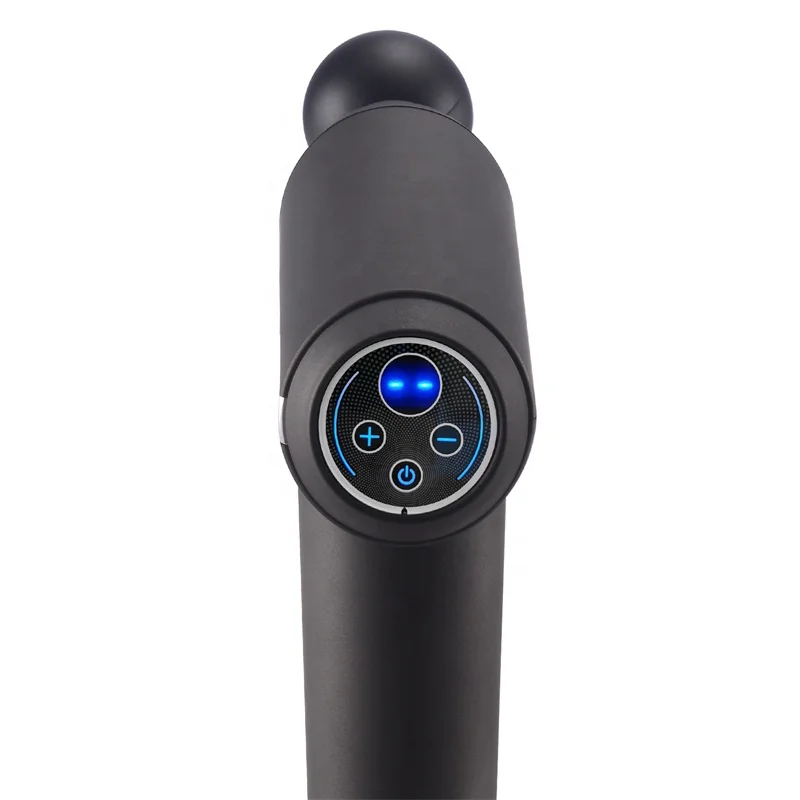 Новый качественный портативный массажный пистолет для массажа мышц тела с ЖК-дисплеем