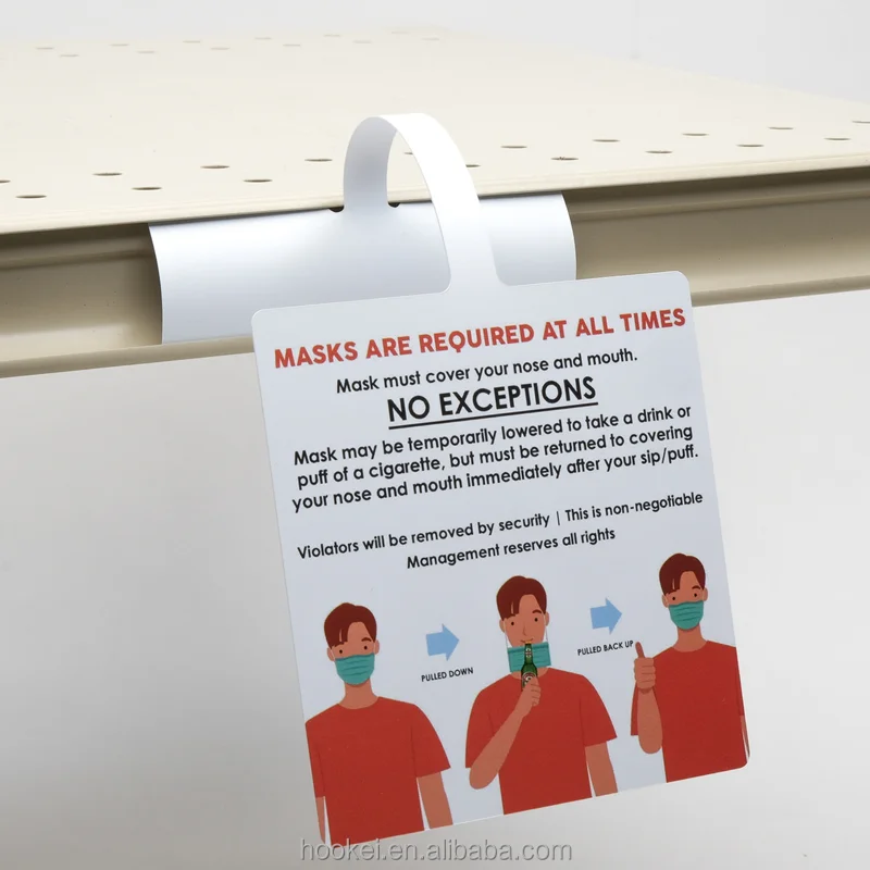 Data Strip Clip Supermarket Advertising Shelf Display Wobbler Sticker