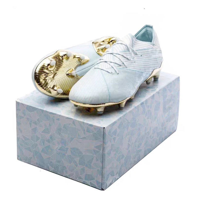 Manufacturer Custom Training  Best Leather Soccer With Logo Cleats Youth Football For Men Shoes