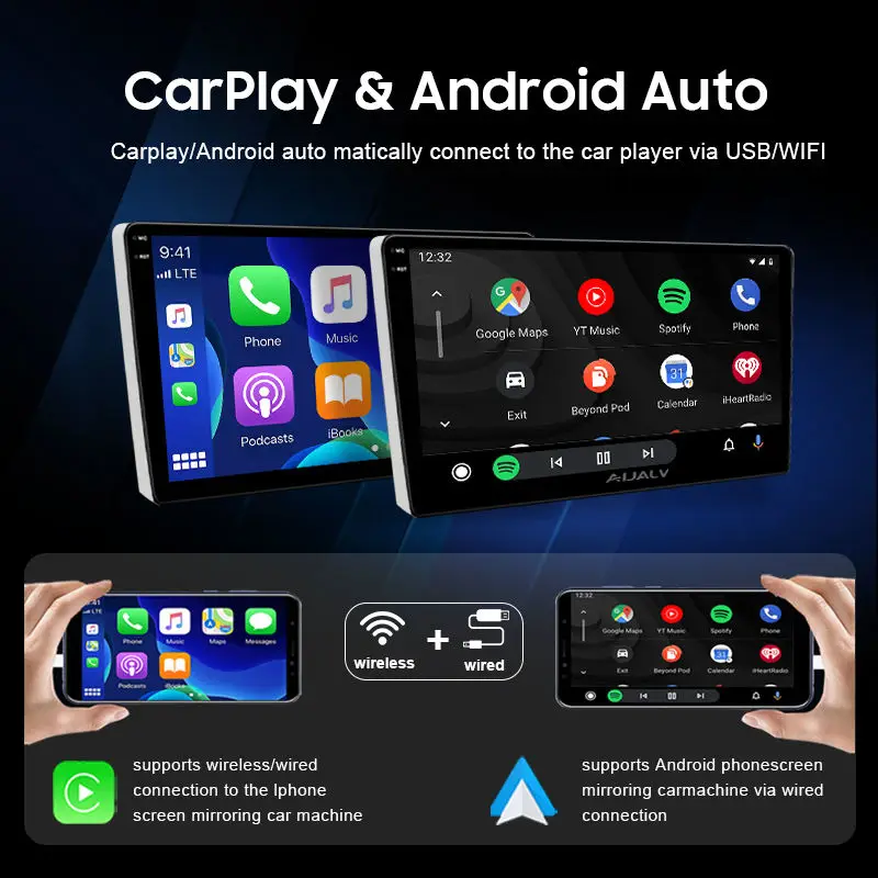 Автомобильный плеер AIJALV для HYUNDAI VERNA 8-core Apro 2K QLED DVD Радио стерео Поддержка carplay bluetooth GPS 4G/wifi